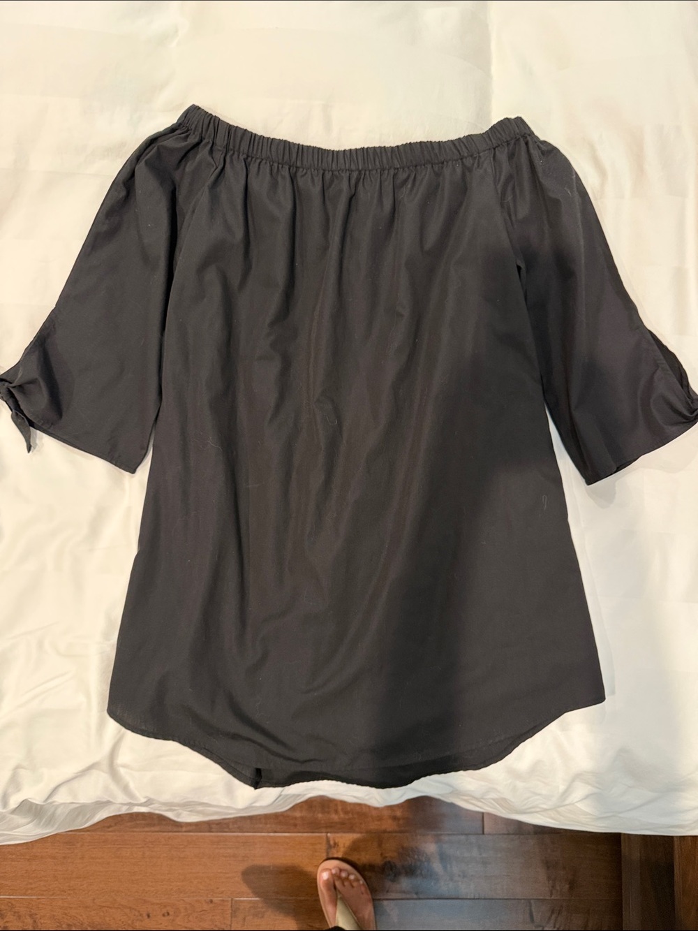 Black Off-Shoulder Women's Top